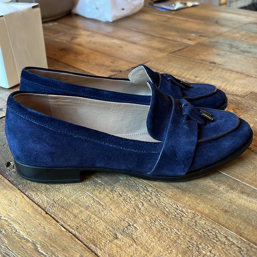 Via Spiga navy blue slip on shoes - size: 35.5 (us: 5) fits like 5.5 - Picture 3 of 7